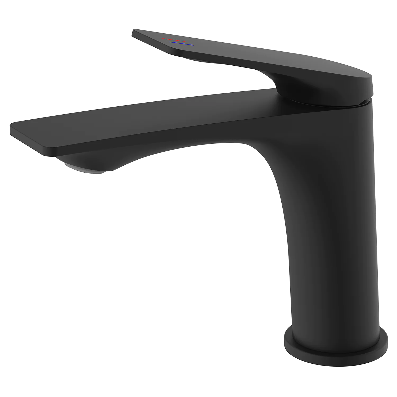 Cмеситель для раковины Azario Lursy керамический картридж, черный матовый (AZ-K1049B) — фото №1