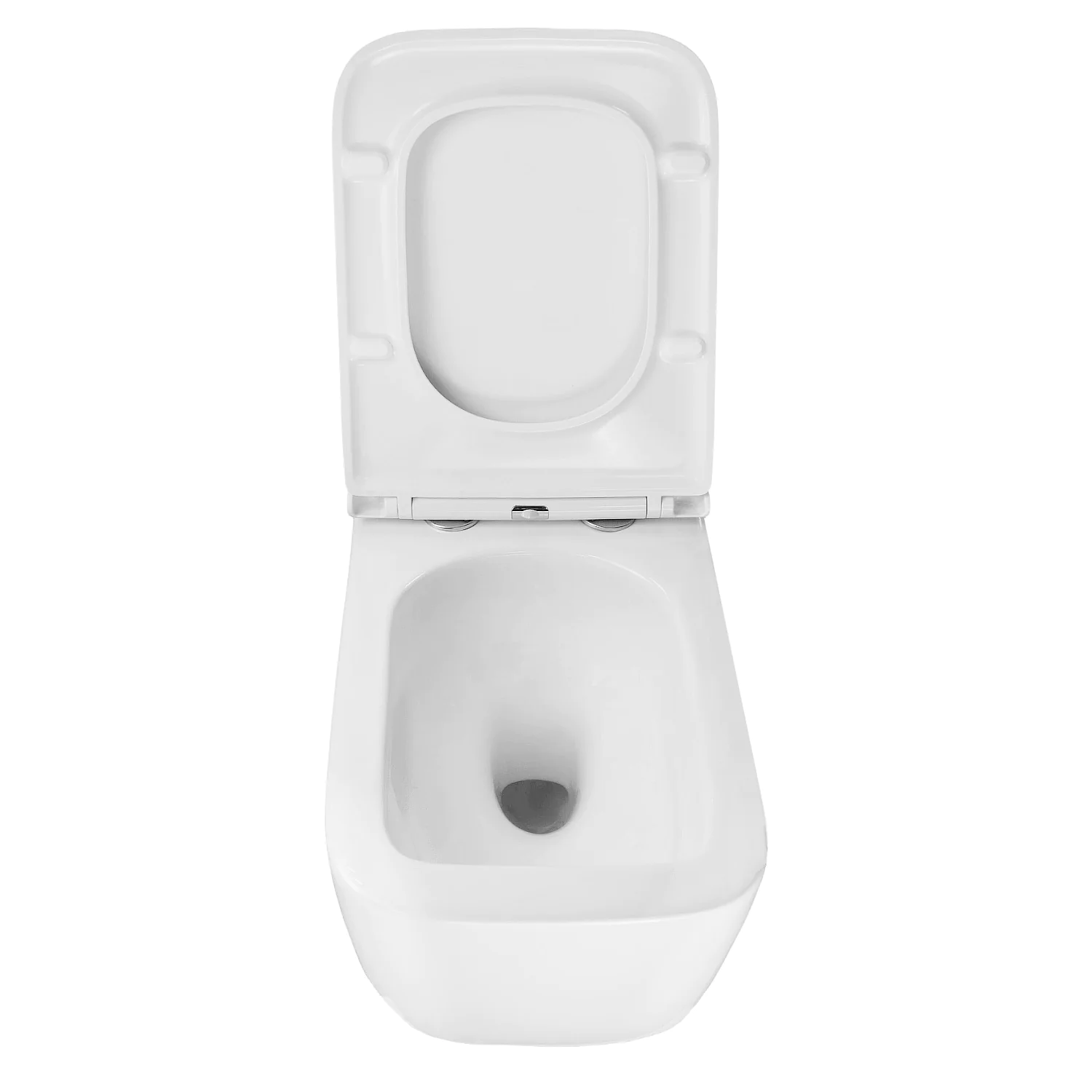 Унитаз подвесной Azario VATER 360х520х350 безободковый, система смыва «Скрытое Торнадо», с быстросъемным сиденьем «Микролифт» (AZ-5104T-WHT) — фото №5