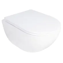 Унитаз подвесной Azario RUMBA 360х520х365 безободковый, система смыва «Скрытое Торнадо», с быстросъемным сиденьем «Микролифт» (AZ-5175T-WHT)