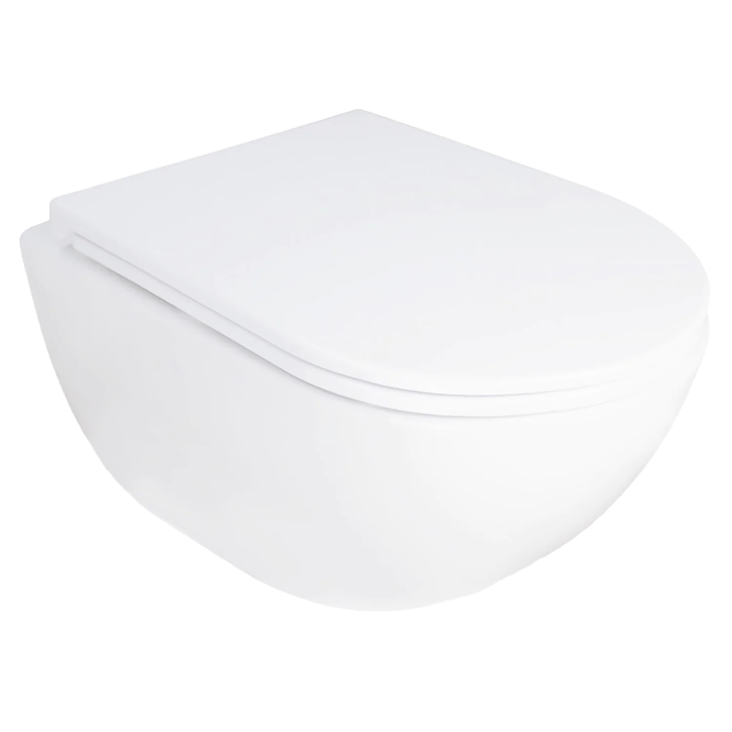 Унитаз подвесной Azario RUMBA 360х520х365 безободковый, система смыва «Скрытое Торнадо», с быстросъемным сиденьем «Микролифт» (AZ-5175T-WHT) — фото №1