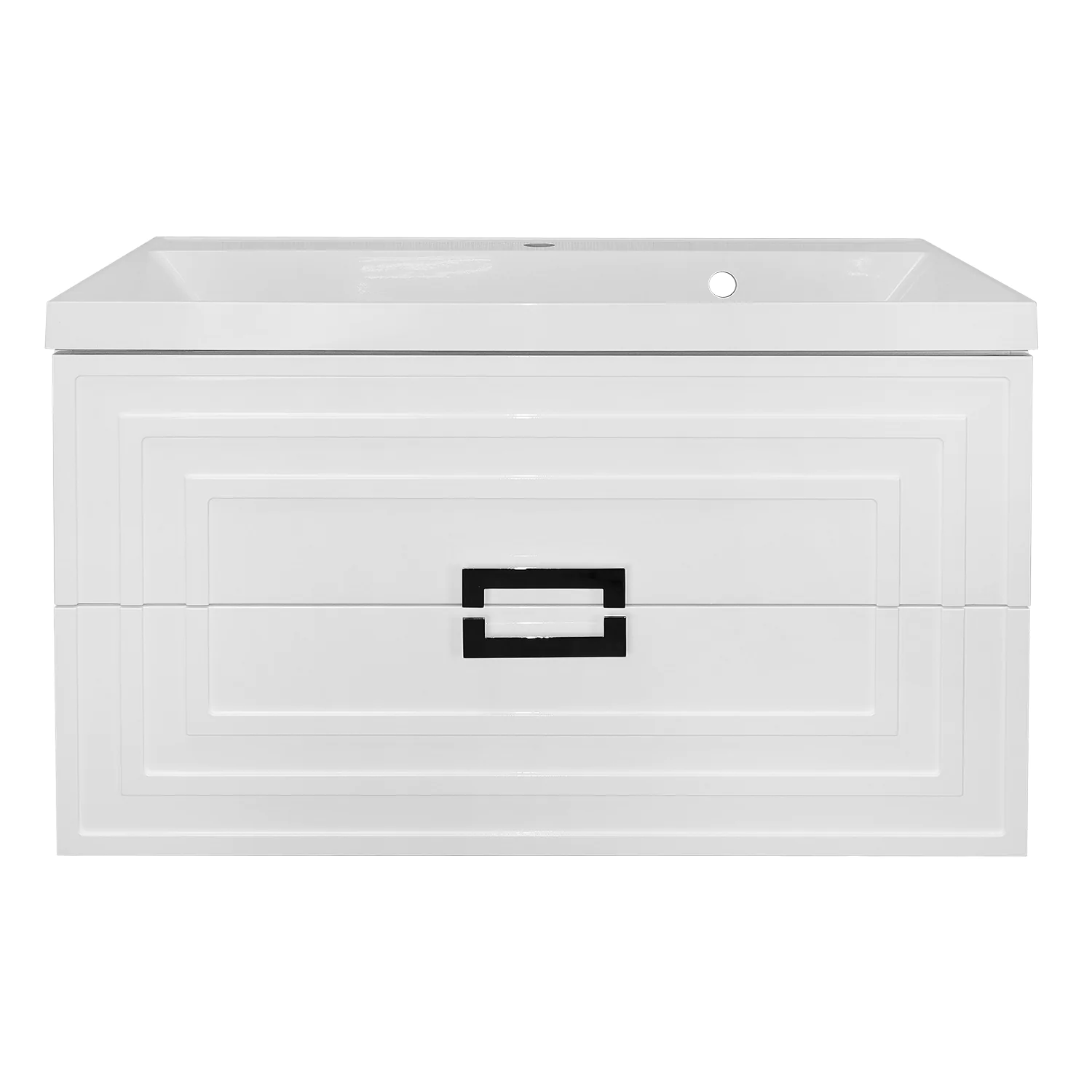 Комплект Тумба Azario ARMARIO 90/2 900х450х585 подвесная, с раковиной CLASSIK 90, белый глянцевый (CS00096962) — фото №3