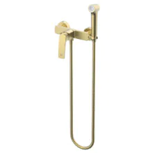 Гигиенический душ Azario Conda со смесителем, керамический картридж, шланг 150 см, золото матовое (AZ-K2511MG)