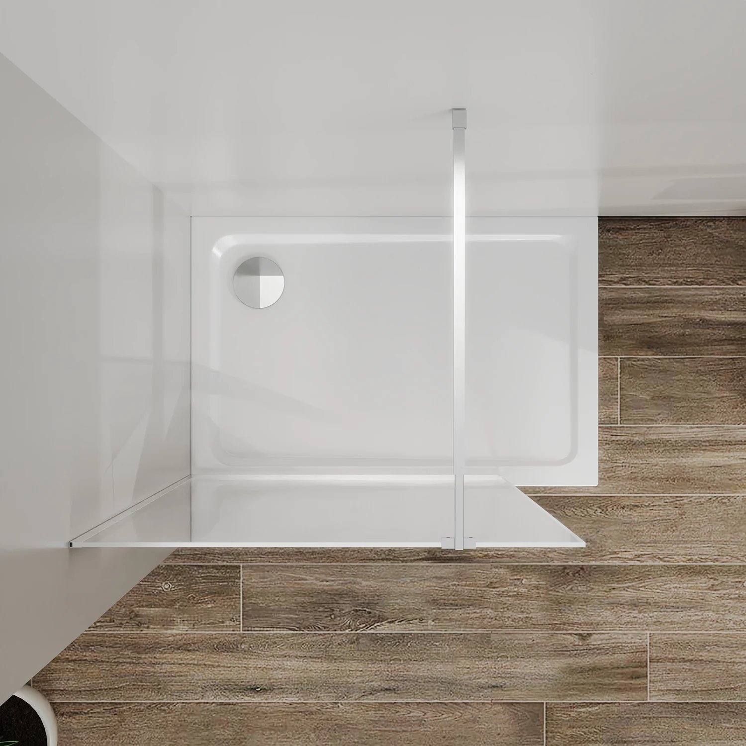 Душевая перегородка Azario Walk-in 1100×1950 в рамке, графический принт, толщина стекла 8 мм, профиль черный матовый (AZ-271-110-MB-CGP) — фото №7