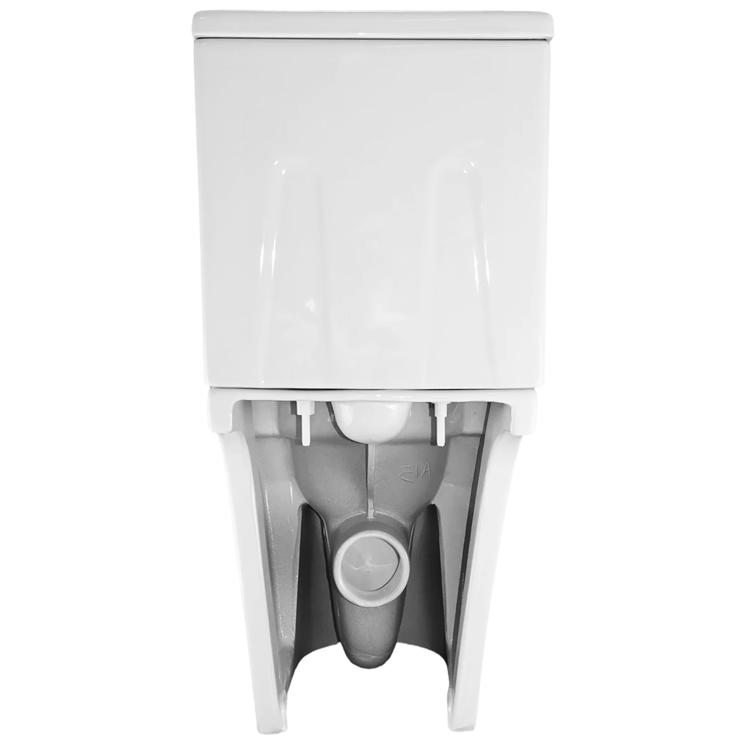 Унитаз-компакт Azario LEO TORNADO FLUSHING 360х595х820 напольный, безободковый, слив «Торнадо», в комплекте с быстросъемным сиденьем микролифт (AZ-1253CT) — фото №8