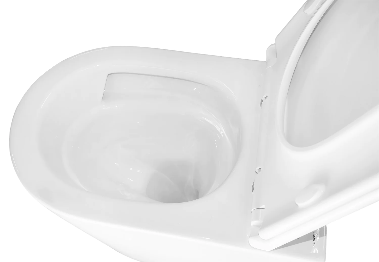 Унитаз подвесной Azario LANDER 345х490х350 безободковый, смыв «Скрытое Торнадо», с быстросъемным сиденьем «Микролифт» (AZ-2802E) — фото №6