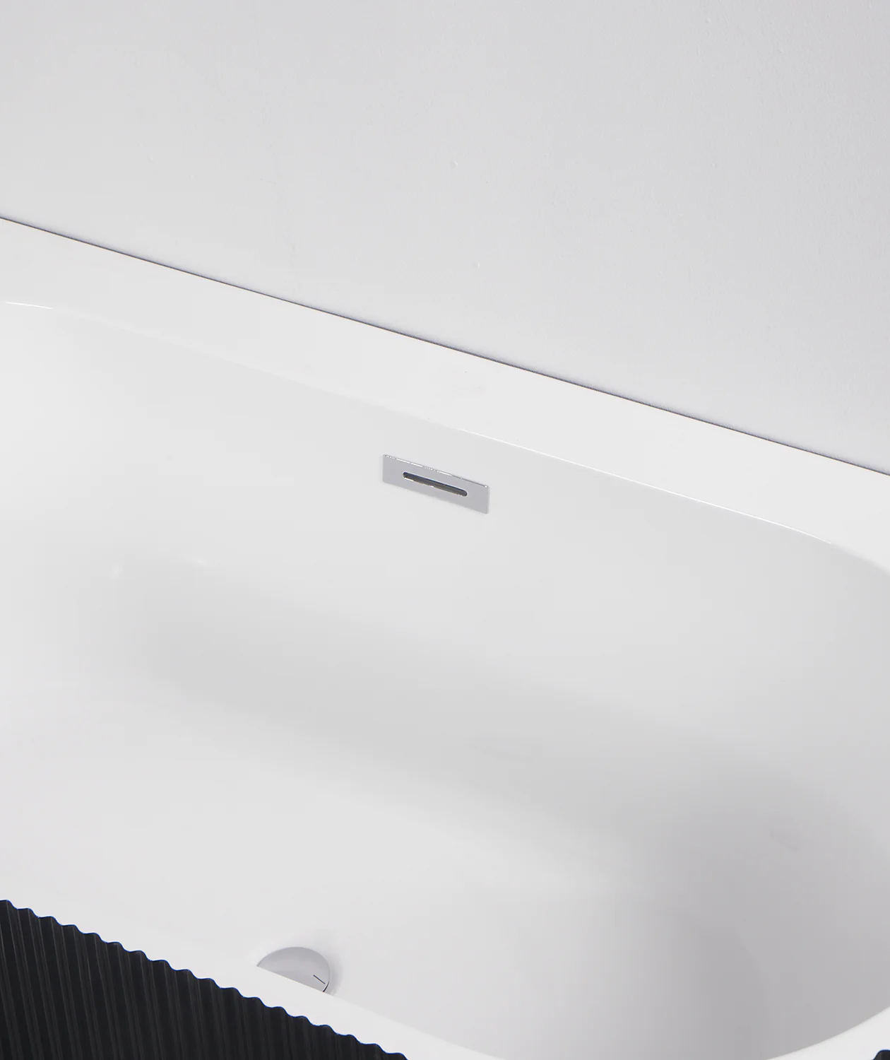 Ванна акриловая Azario LAGO BLANCO BLACK 1700х750х580 пристенная, левосторонняя, в комплекте с сифоном и металлической рамой, белый глянец/черный матовый (AZ-6724-1CLB 17075) — фото №6