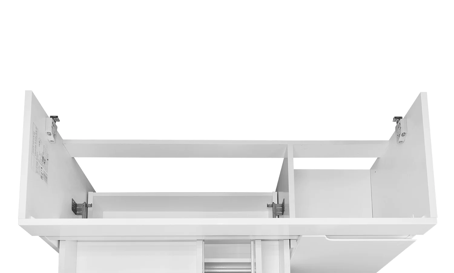 Комплект Тумба Azario KANTRI 100/2 1005х455х870 подвесная, дверь с раковиной Фостер 100, белый глянец (CS00097258) — фото №5