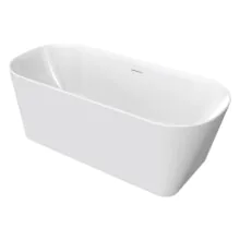 Ванна акриловая Azario Crisp 1500x750x600 отдельностоящая, в комплекте с сифоном и металлической рамой (AZ-8692-1.5)