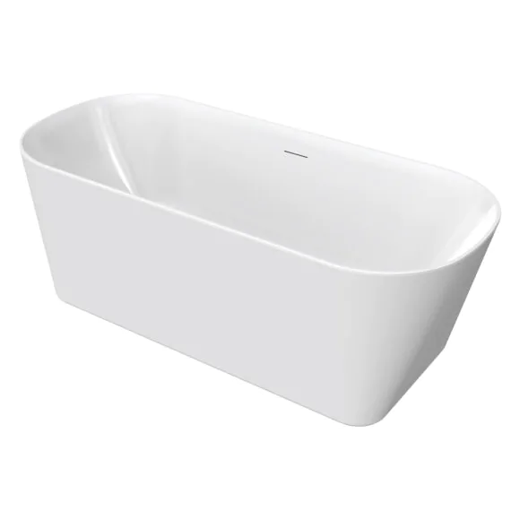 Ванна акриловая Azario Crisp 1500x750x600 отдельностоящая, в комплекте с сифоном и металлической рамой (AZ-8692-1.5)