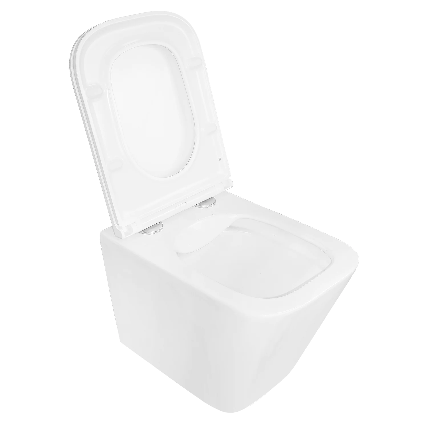 Унитаз подвесной Azario PRO 340х490х350 безободковый, в комплекте с быстросъемным сидением микролифт (PRO-002) — фото №3