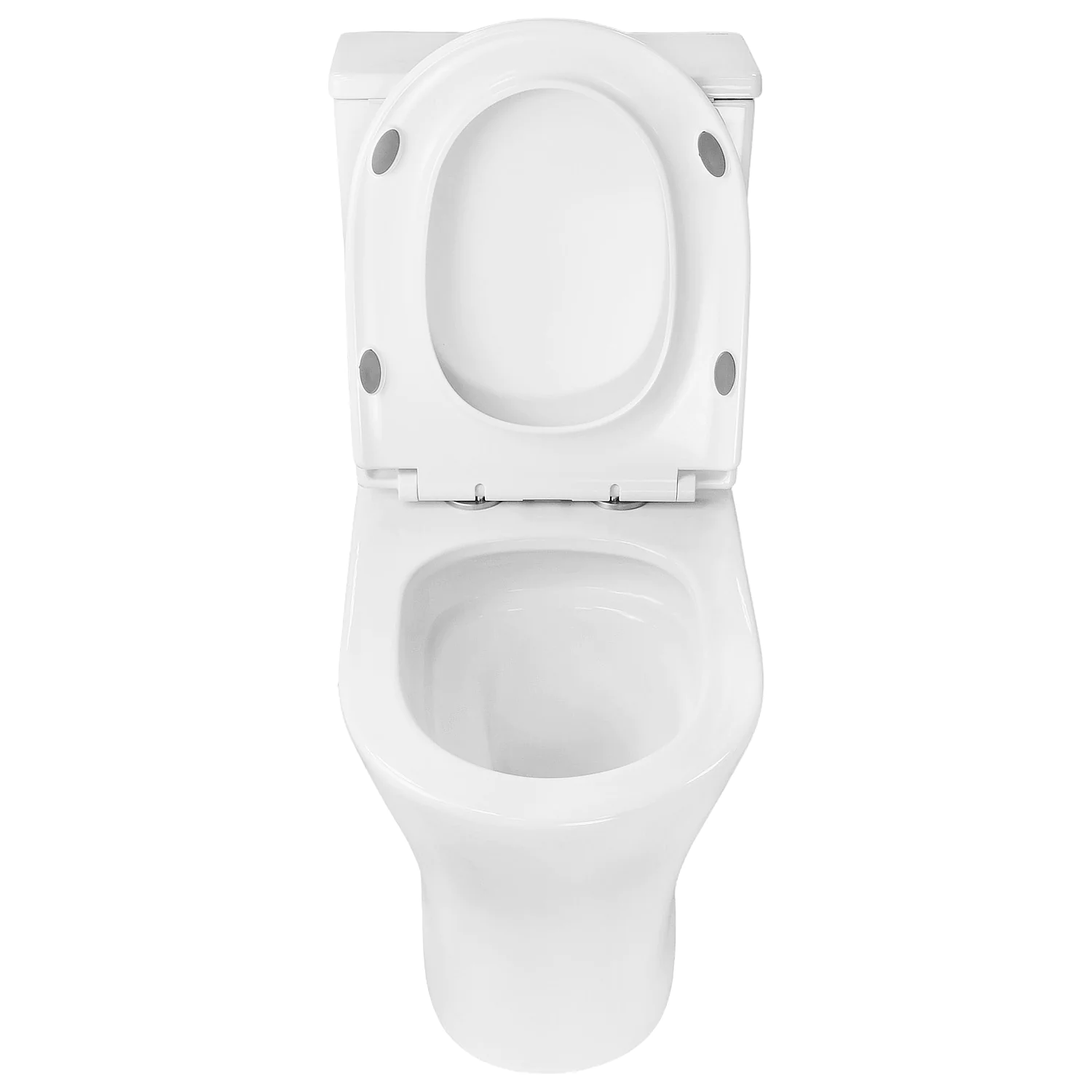 Унитаз-компакт Azario Reina 630х360х815 напольный, безободковый, слив «Скрытое Торнадо», с быстросъемным сиденьем «Микролифт» (AZ-2785T) — фото №6