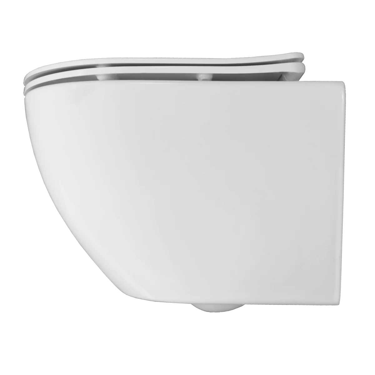 Унитаз подвесной Loranto ESTER 360х485х320 с системой смыва «Tornado», в комплекте с быстросъемным сиденьем микролифт, дюропласт (87265) — фото №5