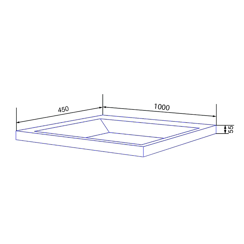 Комплект Azario ZENA Тумба 100/2 1000х450х585 подвесная, с раковиной CLASSIK 100, кашемир, ручка золото (CS00096979) — фото №6