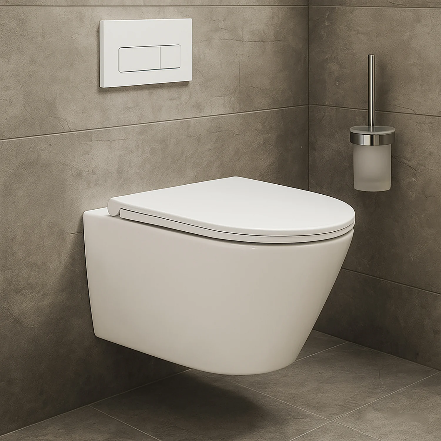 Унитаз подвесной Azario LANDER 345х490х350 безободковый, смыв «Скрытое Торнадо», с быстросъемным сиденьем «Микролифт» (AZ-2802E) — фото №15