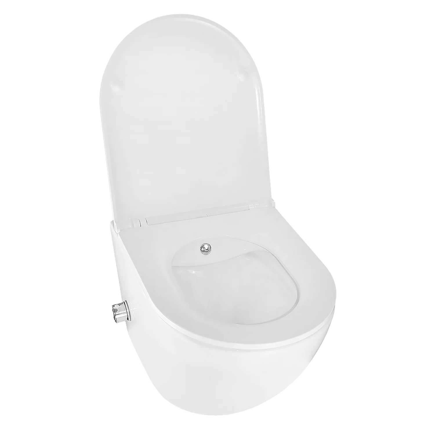 Унитаз подвесной Azario Grado 365х495х365 безободковый, с функцией биде, с быстросъемным сиденьем микролифт (AZ-046E-NR) — фото №3