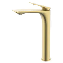 Cмеситель для раковины-чаши Azario Lursy высокий, керамический картридж, золото матовое (AZ-K9049MG)