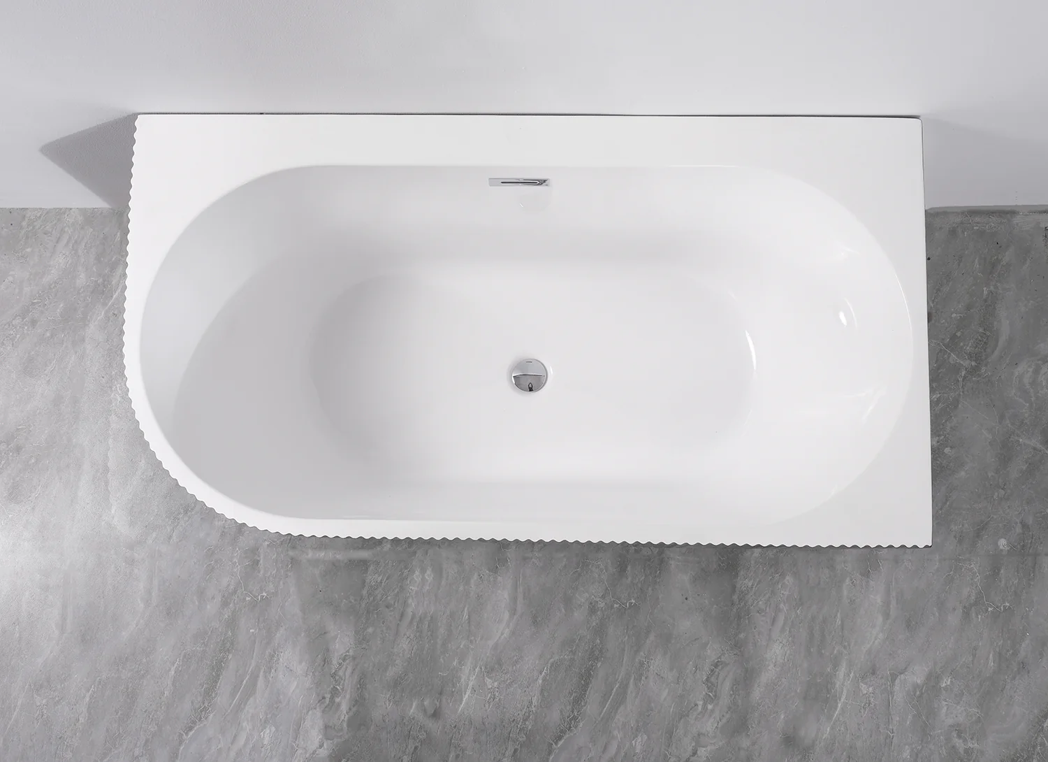 Ванна акриловая Azario LAGO BLANCO BLACK 1700х750х580 пристенная, правосторонняя, в комплекте с сифоном и металлической рамой, белый глянец/черный матовый (AZ-6724-1CRB 17075) — фото №12