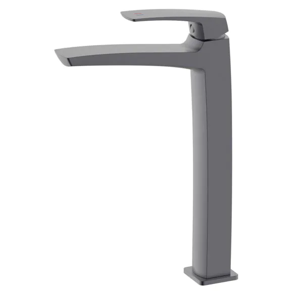 Смеситель для раковины-чаши Azario Conda высокий, керамический картридж, графит (AZ-K9011GR)