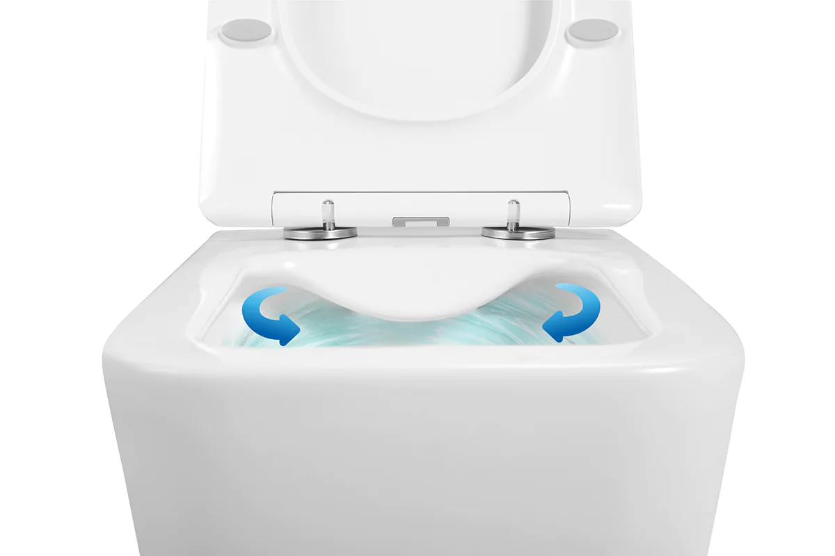 Унитаз подвесной Loranto TALAS 360х520х290 безoбодковый в комплекте с быстросъемным сиденьем микролифт, дюропласт (87268) — фото №10