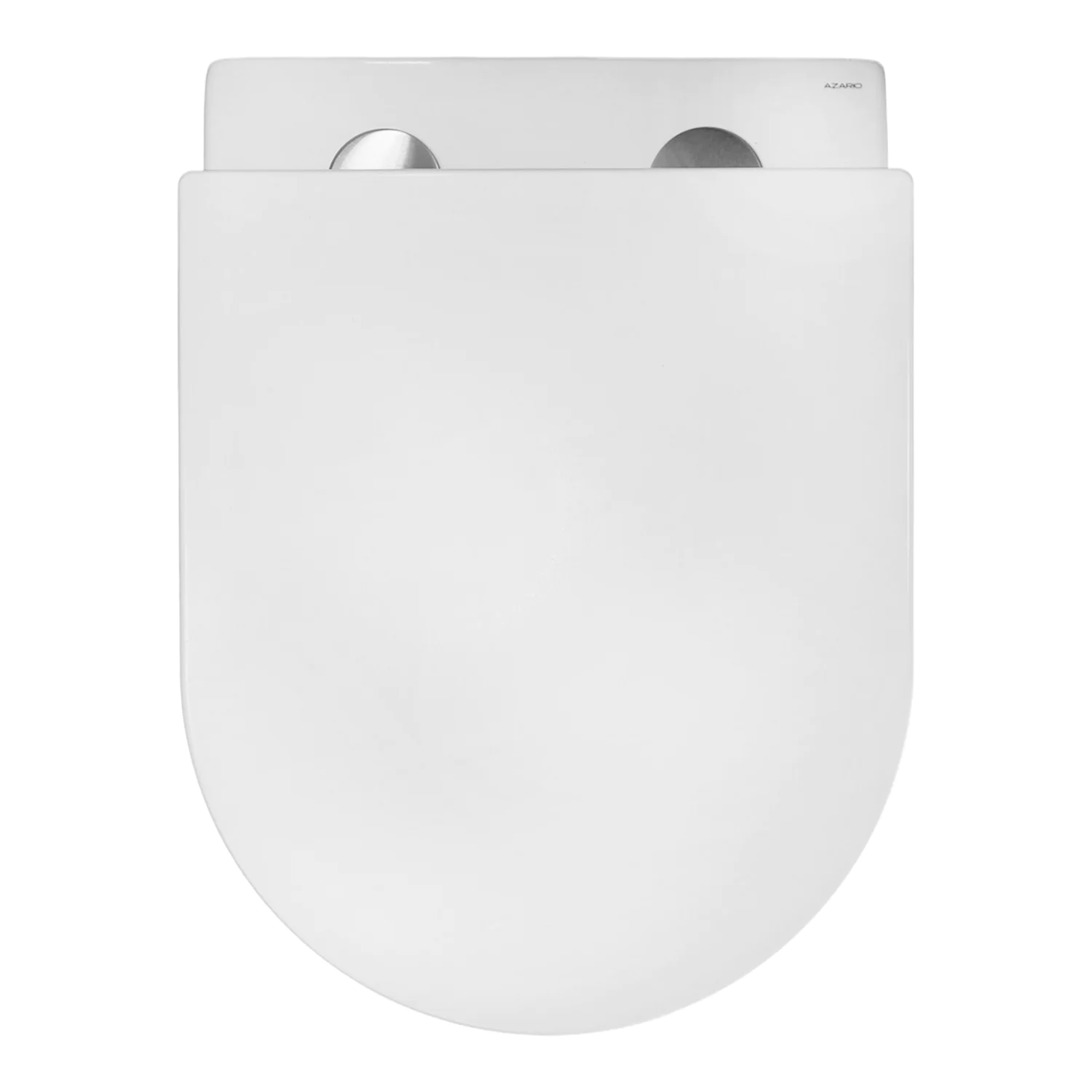 Унитаз подвесной Azario TERSO 495x360x370 безободковый, слив «Скрытое Торнадо» с быстросъемным сиденьем «Микролифт» (AZ-092E-UQ3) — фото №10