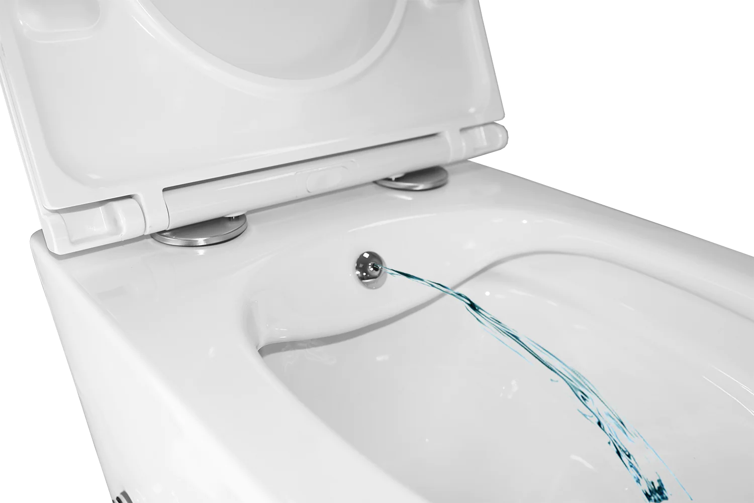 Унитаз подвесной Azario Grado 365х495х365 безободковый, с функцией биде, с быстросъемным сиденьем микролифт (AZ-046E-NR) — фото №8