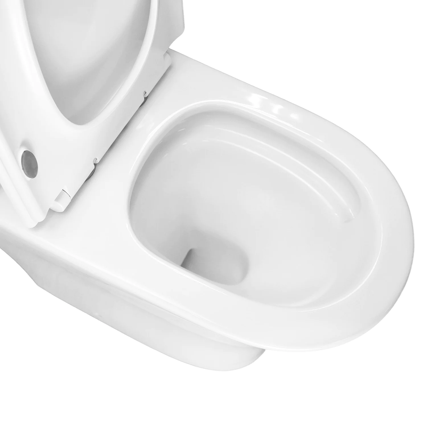 Унитаз-компакт Azario Reina 630х360х815 напольный, безободковый, слив «Скрытое Торнадо», с быстросъемным сиденьем «Микролифт» (AZ-2785T) — фото №7