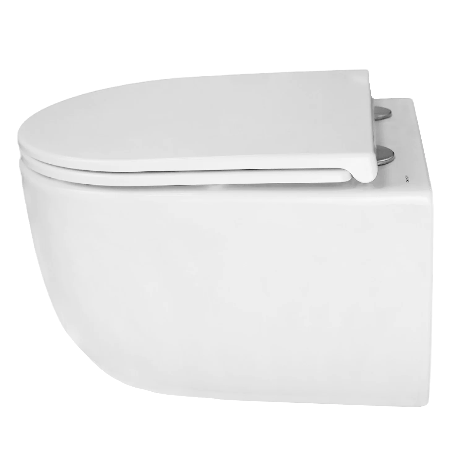 Унитаз подвесной Azario SERENATA 360х485х35 безободковый, система смыва «Скрытое Торнадо», с быстросъемным сиденьем «Микролифт» (AZ-5101T-WHT) — фото №8