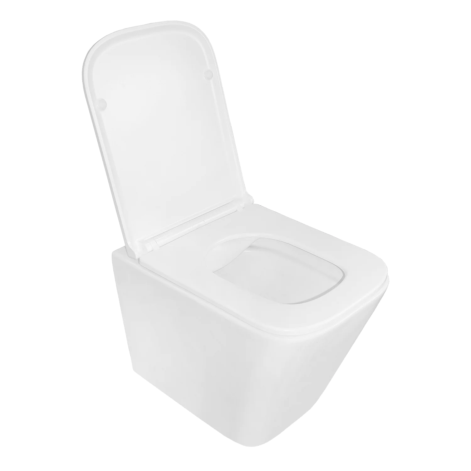 Унитаз подвесной Azario PRO 340х490х350 безободковый, в комплекте с быстросъемным сидением микролифт (PRO-002) — фото №2