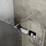 Душевая перегородка Azario Walk-in 1200х1950 рифленое стекло 8 мм, профиль графит матовый (AZ-251-120-MGR-CRF) — фото №4