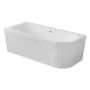 Ванна акриловая Azario LAGO GARDA 1700х750х580 пристенная, рифленая, левосторонняя, в комплекте с сифоном и металлической рамой (AZ-6724-A2 L 17075)