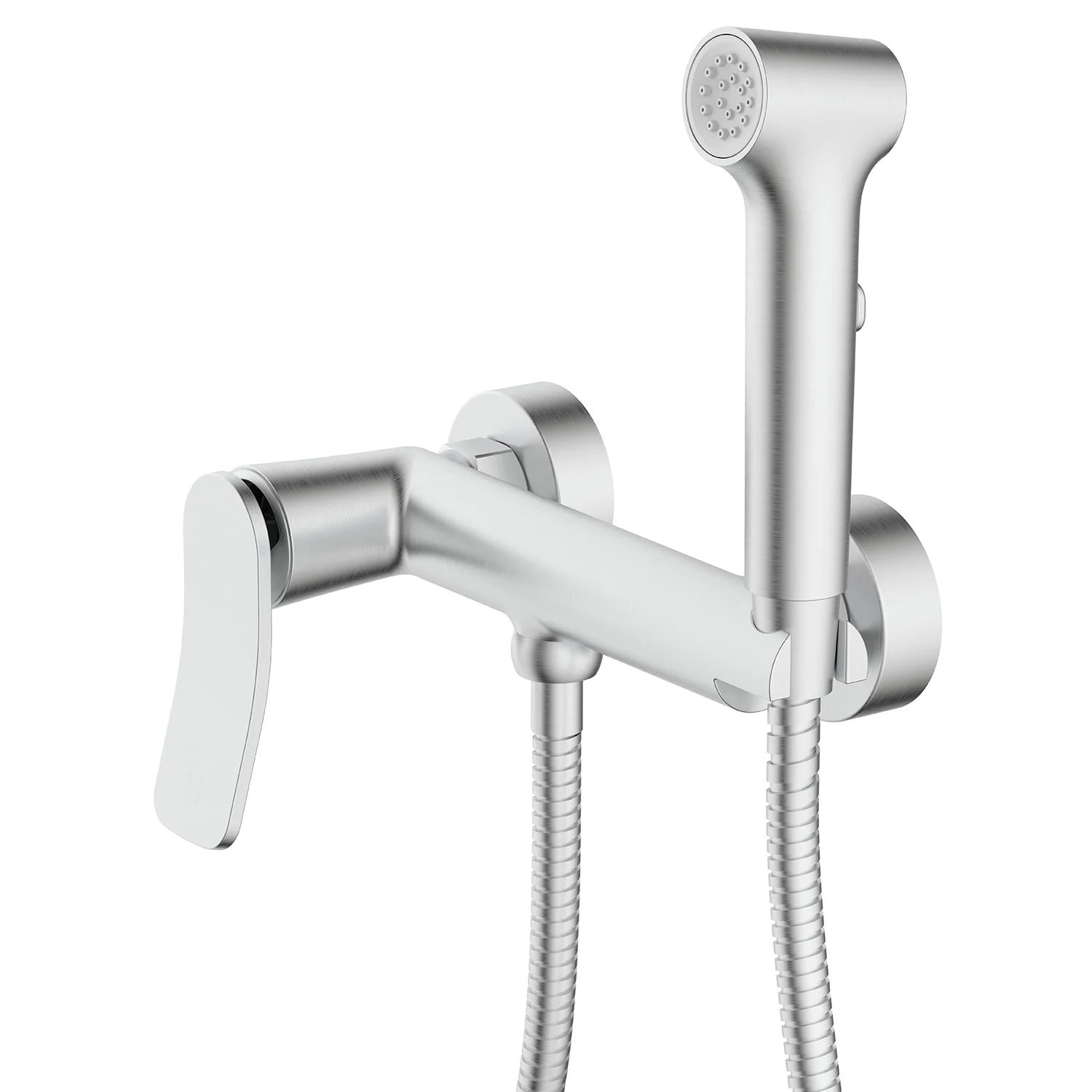 Гигиенический душ Azario Escaro со смесителем, керамический картридж, шланг 150 см, сатин (AZ-K2574BN) — фото №1