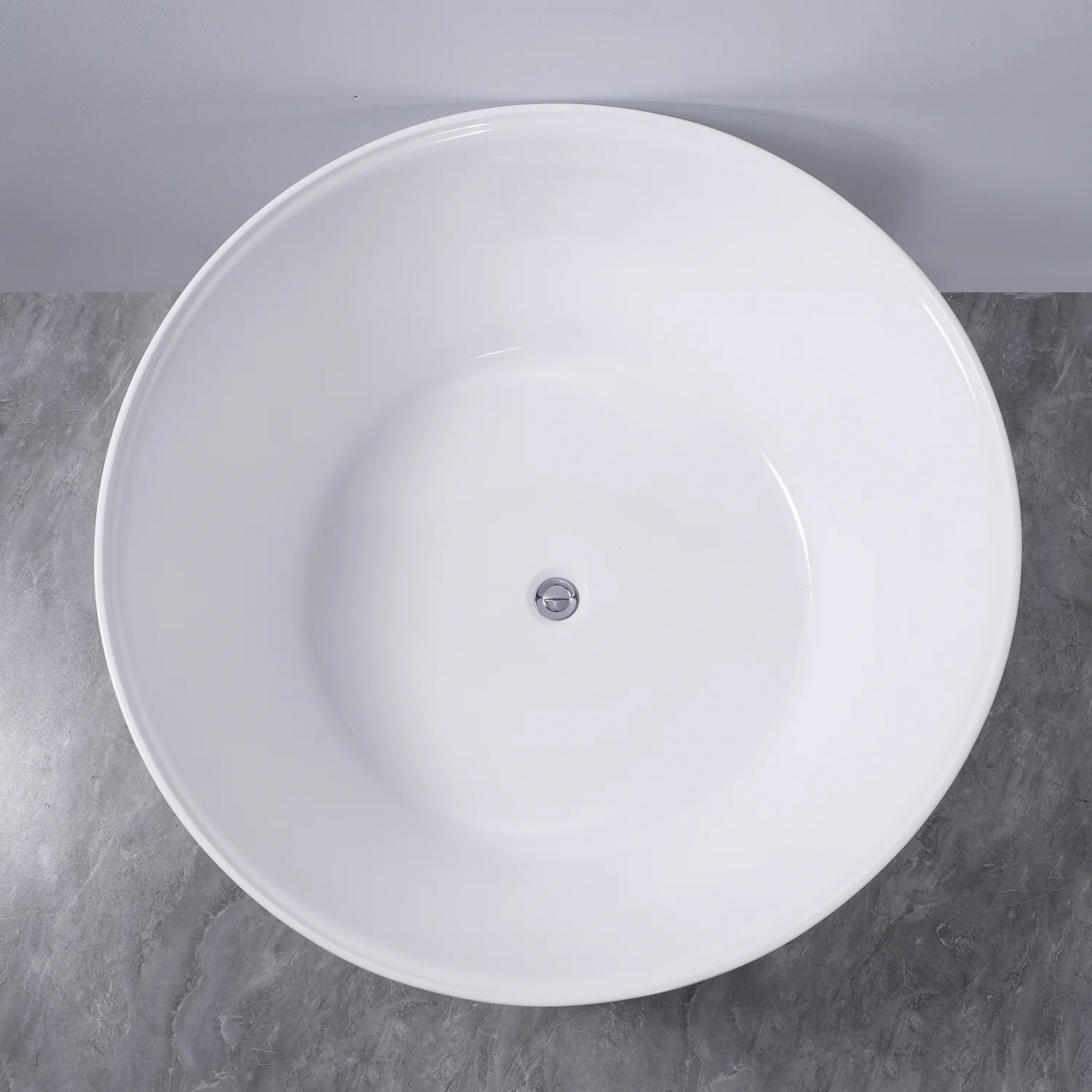 Ванна акриловая Azario GAMMA 1500x1500x580 отдельностоящая, круглая, рифленая, в комплекте с сифоном и металлической рамой, цвет белый (AZ-6707) — фото №6