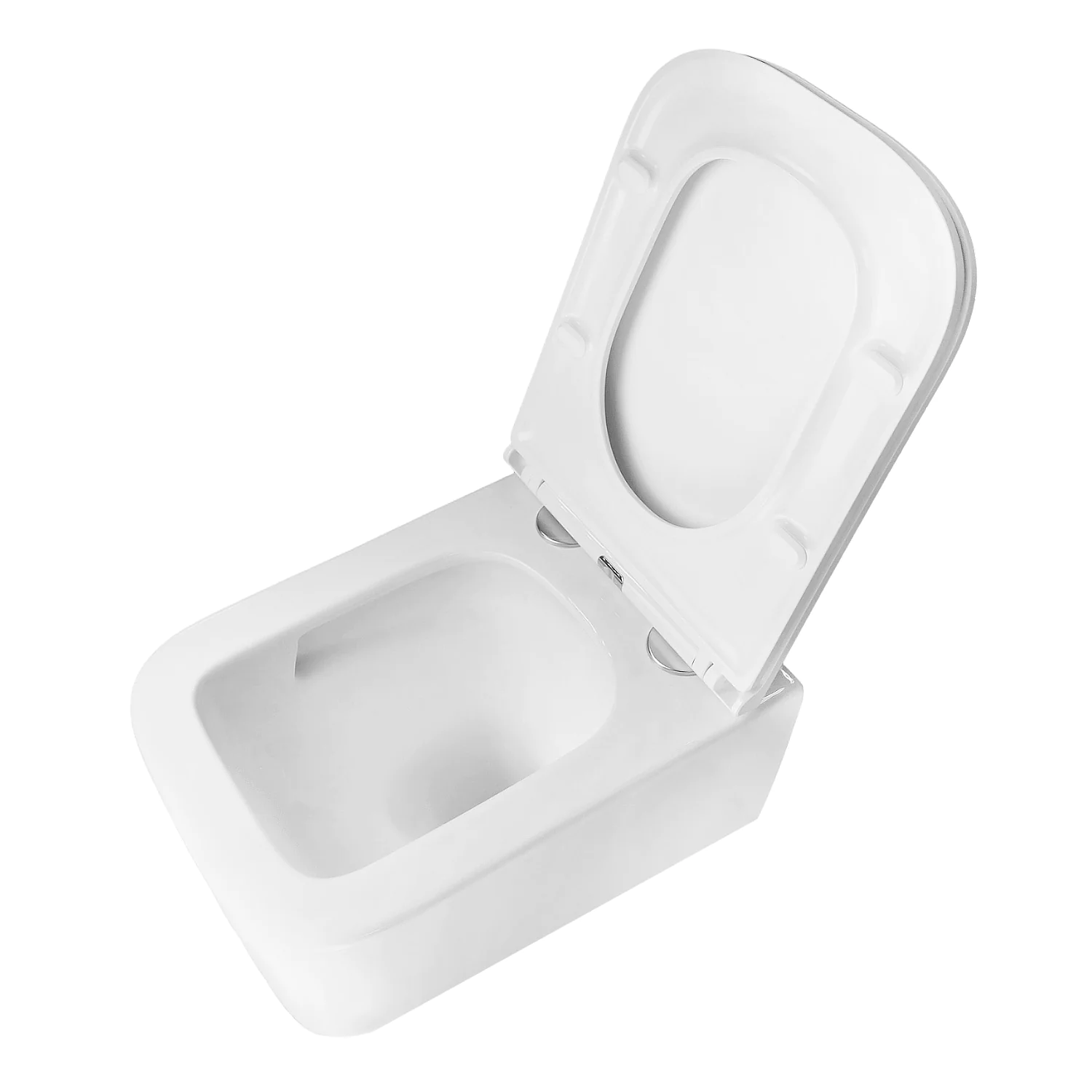 Унитаз подвесной Azario BACIO 340х485х350 безободковый, система смыва «Скрытое Торнадо», с быстросъемным сиденьем «Микролифт» (AZ-5103T-WHT) — фото №6