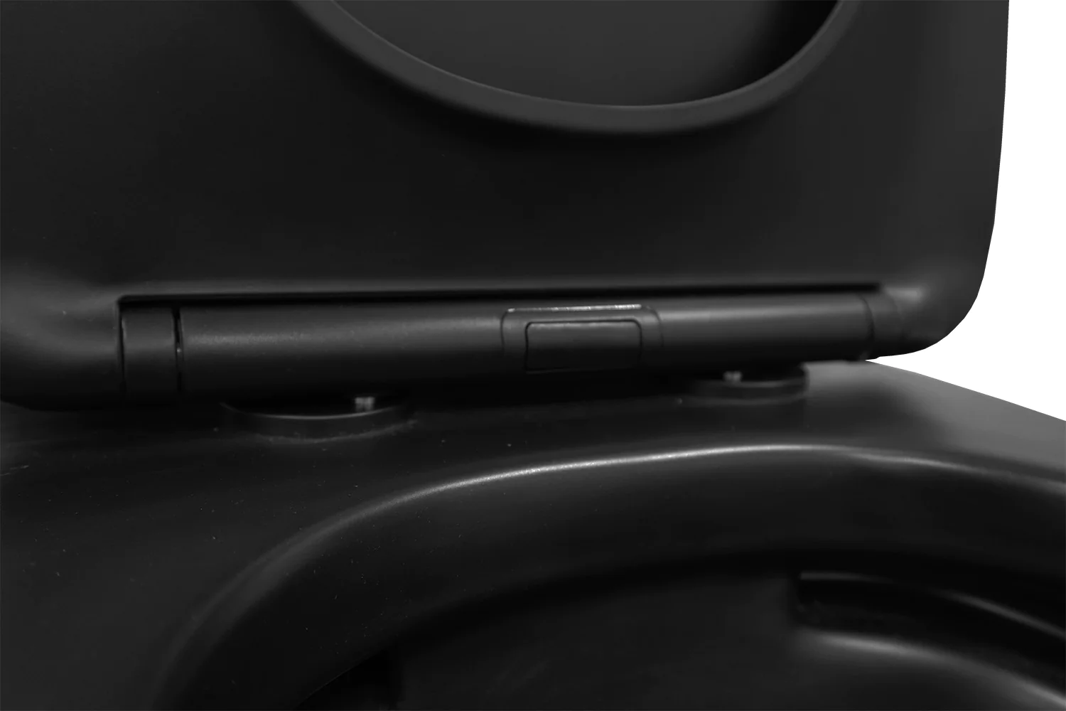 Унитаз-компакт Azario Black King 370х640х810 безободковый, с быстросъемным сиденьем микролифт, черный матовый (AZ-8303D) — фото №7