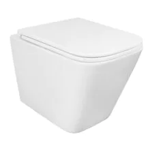 Унитаз подвесной Azario PRO 340х490х350 безободковый, в комплекте с быстросъемным сидением микролифт (PRO-002)