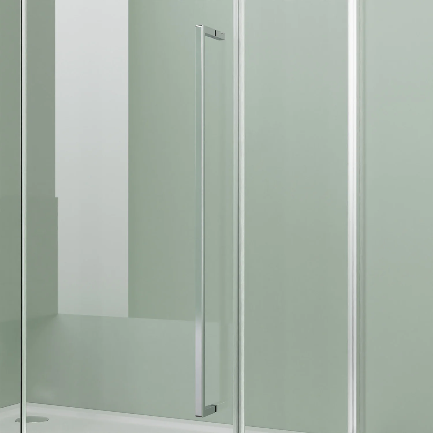 Душевое ограждение Azario MALE 1200х900х1950 прозрачное стекло 6 мм, профиль графит матовый (AZ-J50-12090-MGR-CL) — фото №4