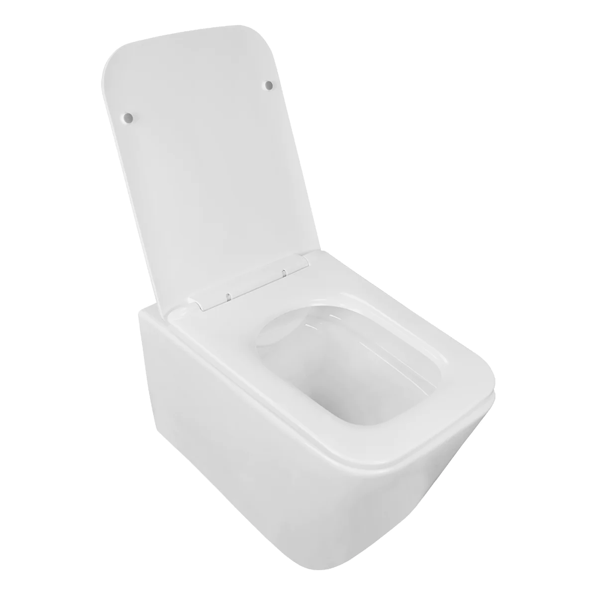 Унитаз подвесной Loranto TALAS 360х520х290 безoбодковый в комплекте с быстросъемным сиденьем микролифт, дюропласт (87268) — фото №2