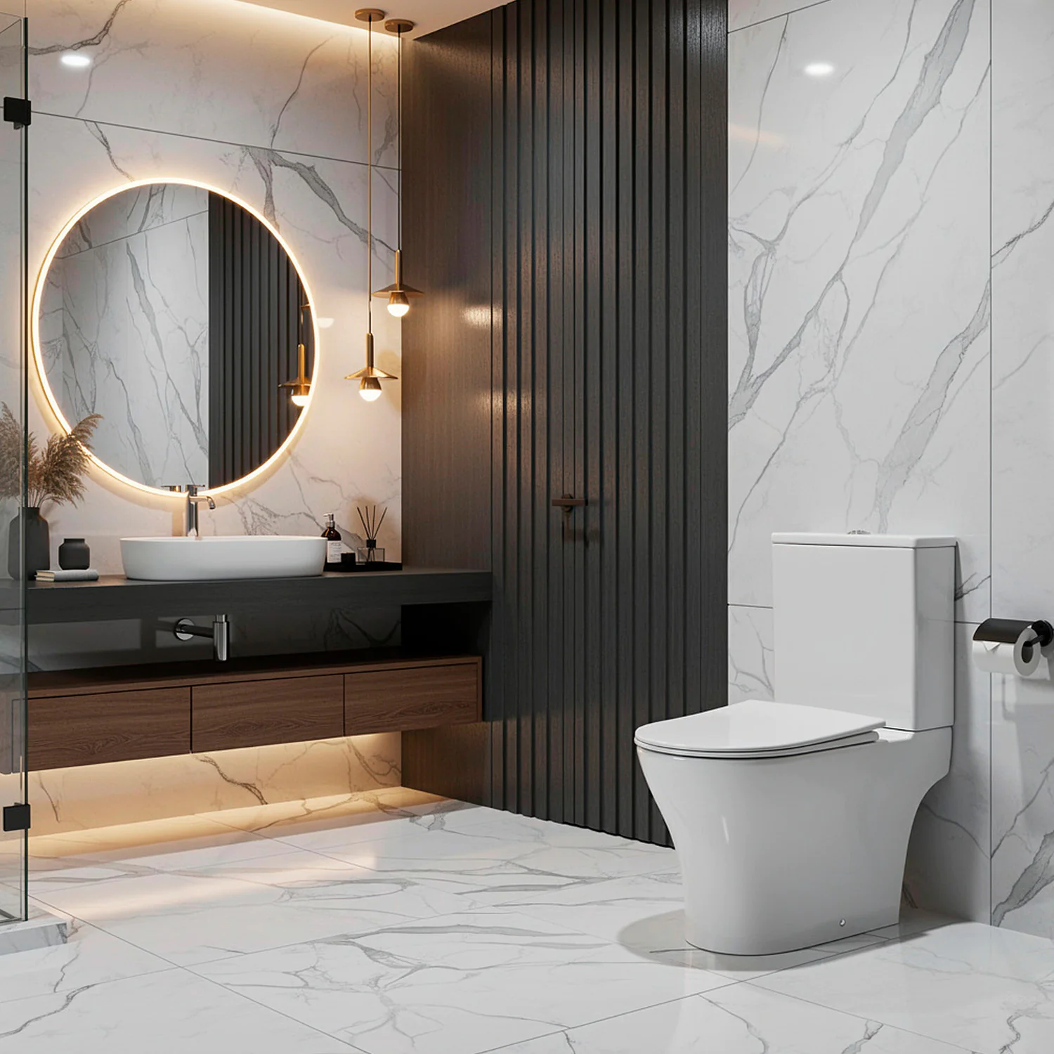 Унитаз-компакт Azario Reina 630х360х815 напольный, безободковый, слив «Скрытое Торнадо», с быстросъемным сиденьем «Микролифт» (AZ-2785T) — фото №12