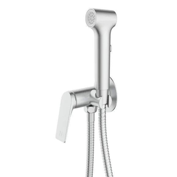 Гигиенический душ Azario Lursy со смесителем, скрытый монтаж, шланг 150 см, сатин (AZ-KFX49BN)