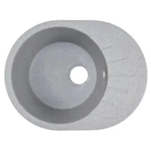 Кухонная мойка AZARIO Canto 570x440x190 искусственный мрамор, с «крылом», сифон в комплекте, цвет серый (CS00105248)