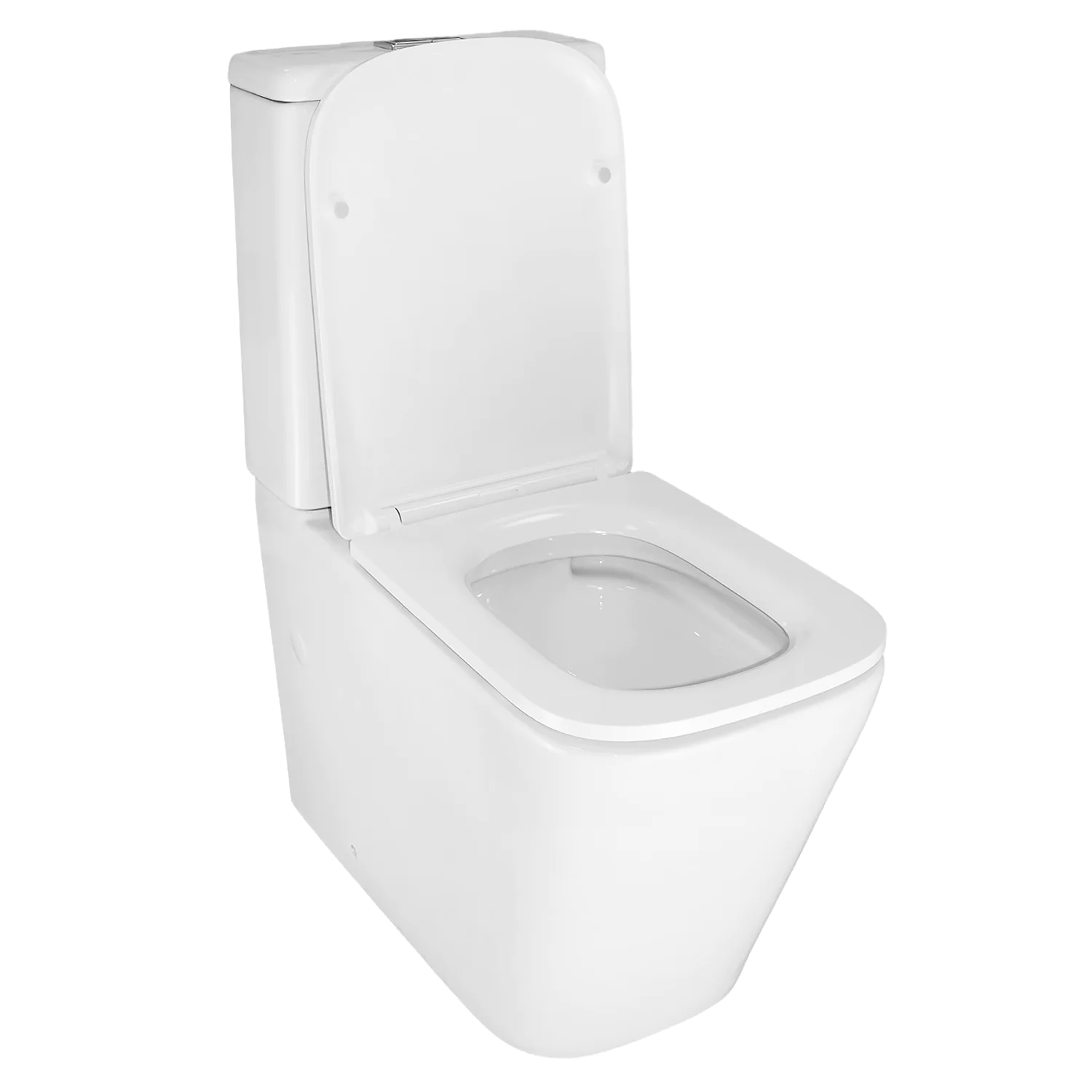 Унитаз-компакт Azario SAVIA 370х640х810 напольный, безободковый, система смыва Rimless, с быстросъемным сиденьем «Микролифт» (AZ-8303D-s) — фото №3