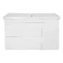 Комплект Тумба Azario KANTRI 100/2 1005х455х870 подвесная, дверь с раковиной Фостер 100, белый глянец (CS00097258) — фото №3