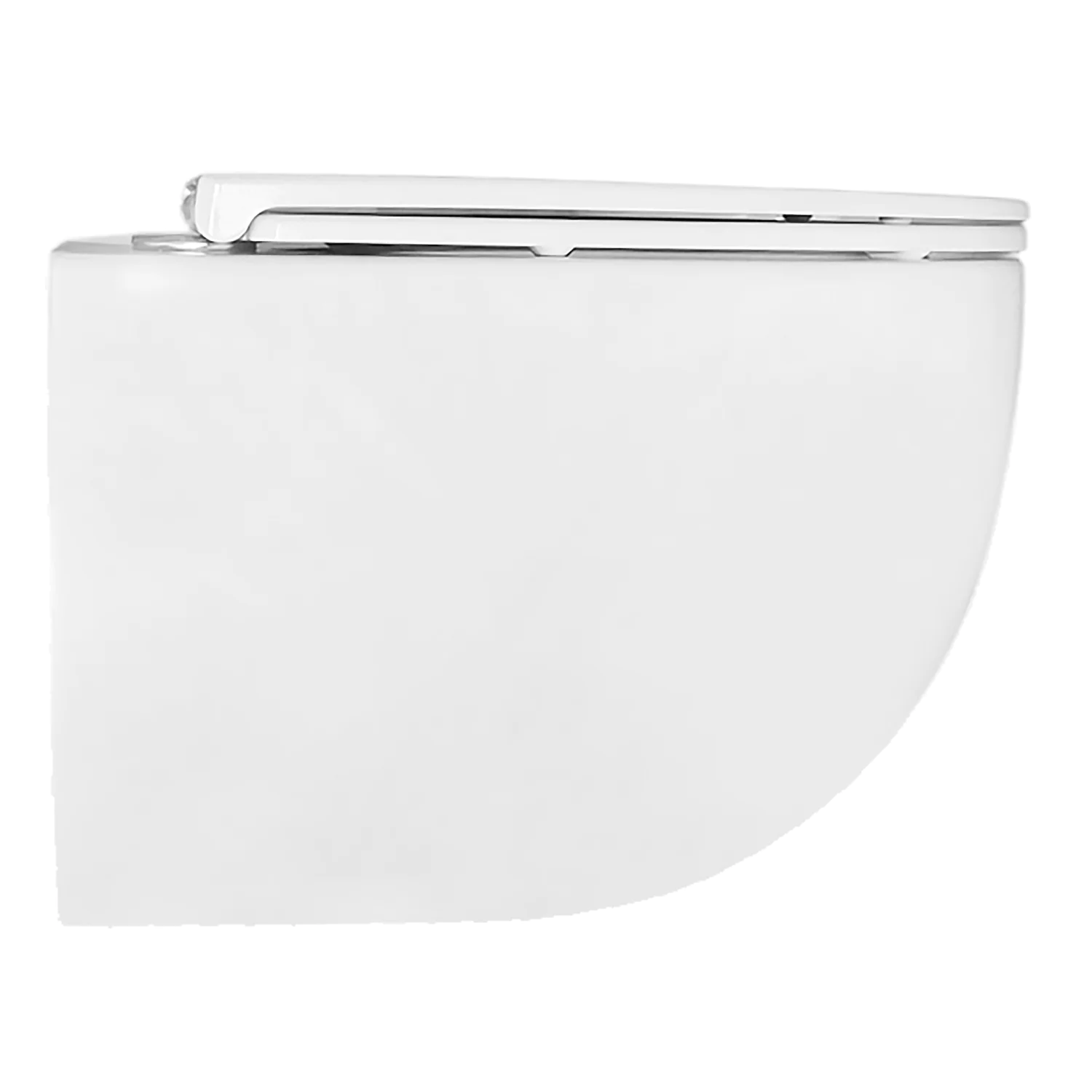 Унитаз подвесной Azario TERSO 495x360x370 безободковый, слив «Скрытое Торнадо» с быстросъемным сиденьем «Микролифт» (AZ-092E-UQ3) — фото №12