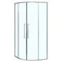 Душевое ограждение Azario SHANGHAI 900х900х1950 четверть круга, прозрачное стекло 6 мм, профиль графит матовый (AZ-S43-90-MGR-CL)