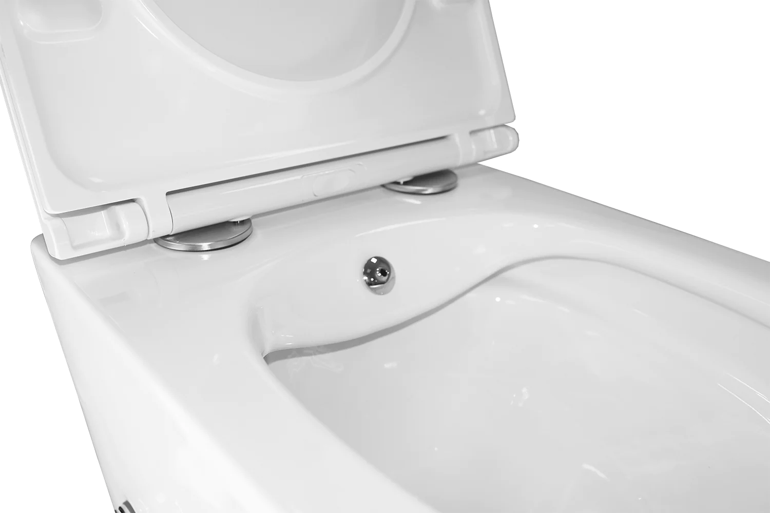 Унитаз подвесной Azario Grado 365х495х365 безободковый, с функцией биде, с быстросъемным сиденьем микролифт (AZ-046E-NR) — фото №7