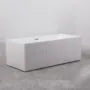 Ванна акриловая Azario KATRINA 1600x750x580 отдельностоящая, рифленая, в комплекте с сифоном и металлической рамой (AZ-6601C-16075) — фото №3