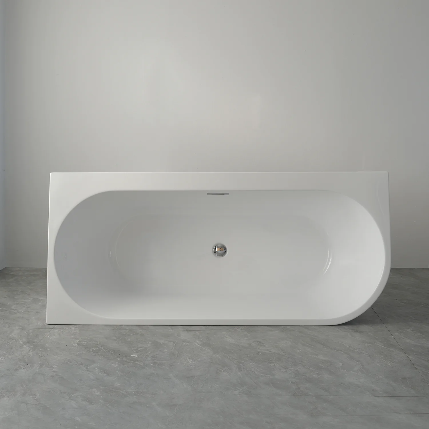 Ванна акриловая Azario LAGO GARDA 1700х750х580 пристенная, рифленая, левосторонняя, в комплекте с сифоном и металлической рамой (AZ-6724-A2 L 17075) — фото №4