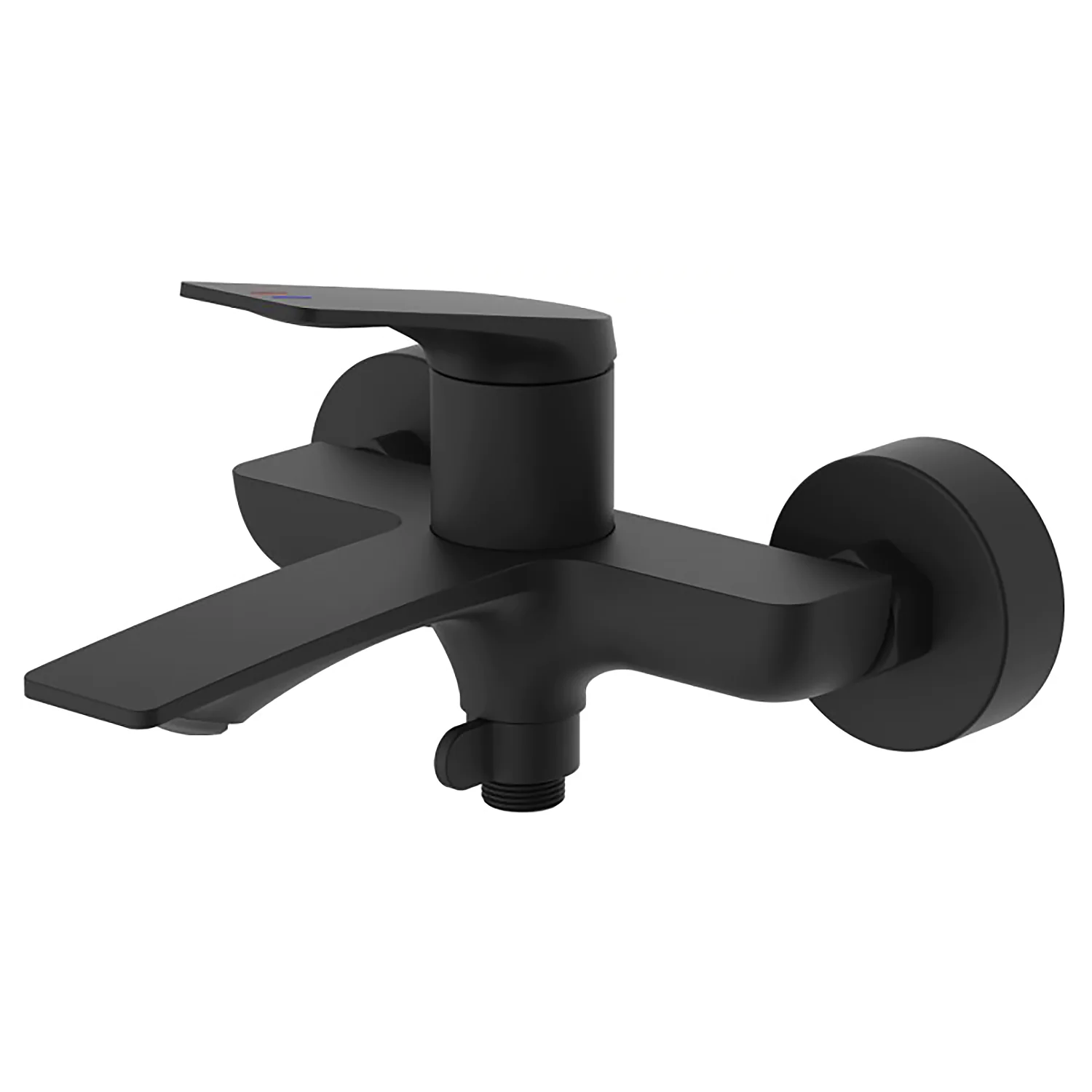 Смеситель для ванны Azario Lursy с ручным душем, керамический картридж, шланг 150 см, черный матовый (AZ-K3049B) — фото №2