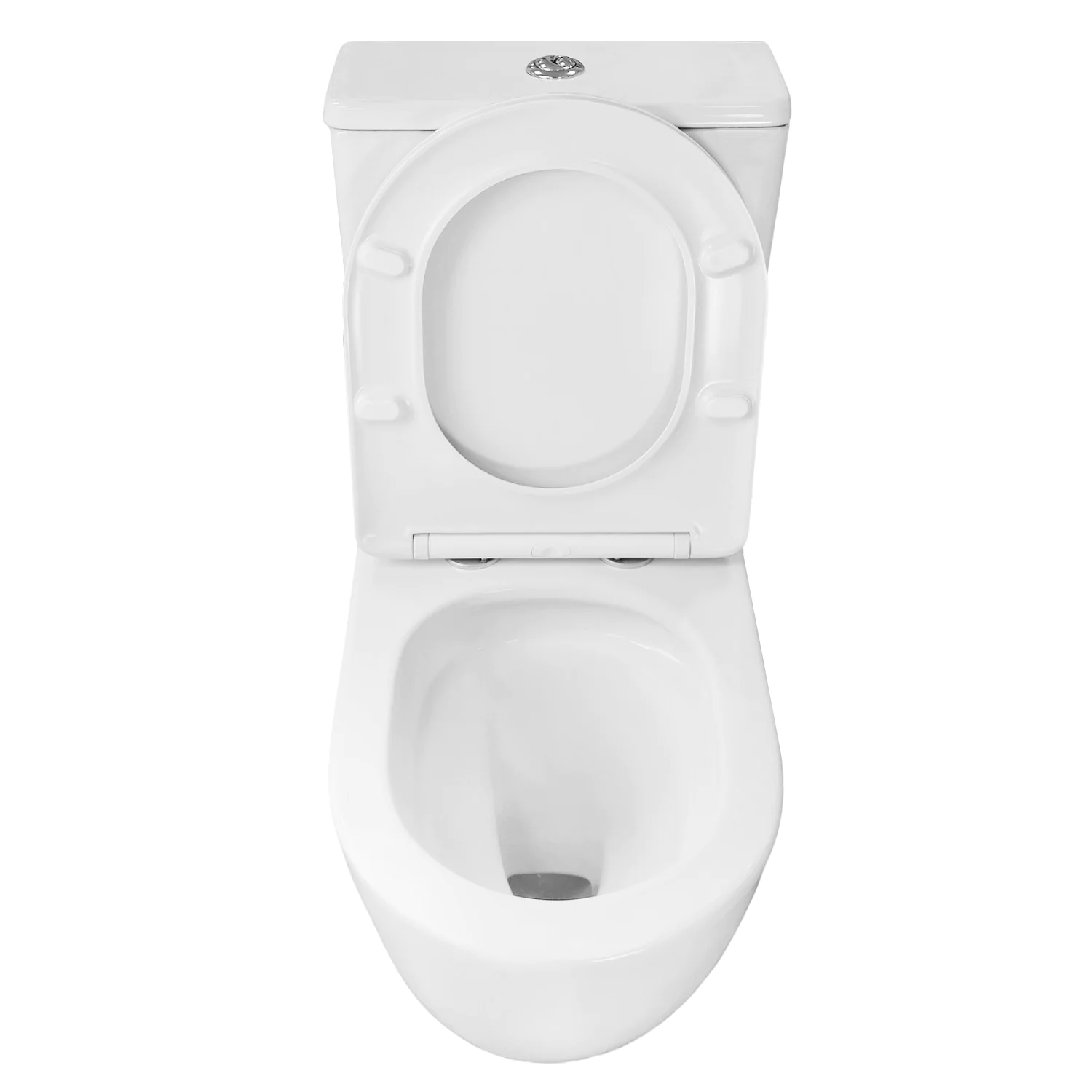 Унитаз-компакт Azario LEVITA 630х385х815 напольный, безободковый, система смыва «Скрытое Торнадо», с быстросъемным сиденьем «Микролифт» ( AZ-2903T) — фото №6