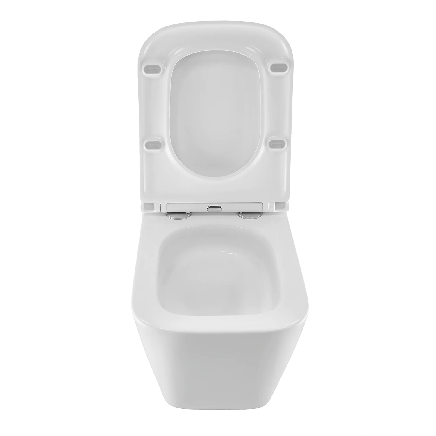 Унитаз подвесной Azario PRO 340х490х350 безободковый, слив «скрытое Торнадо», в комплекте с быстросъемным сидением микролифт (PRO-002 UQ3) — фото №4